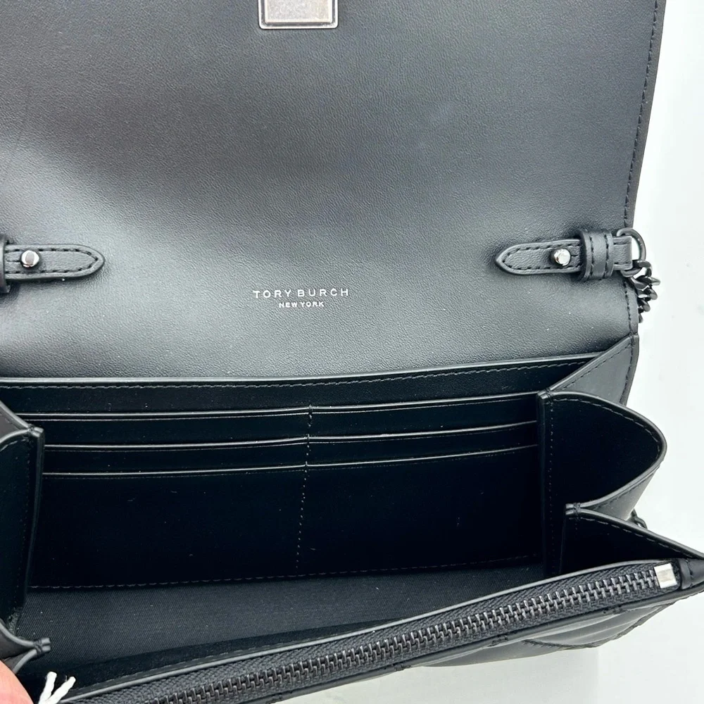 Women's Tory Burch matte chain wallet Crossbody NWT